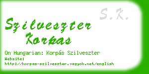 szilveszter korpas business card