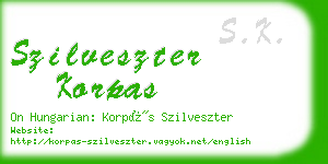 szilveszter korpas business card